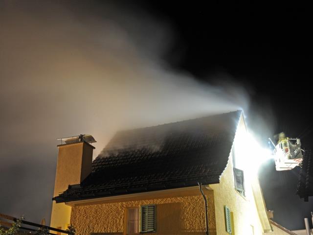 Dachstockbrand Bisikonerstrasse, Illnau